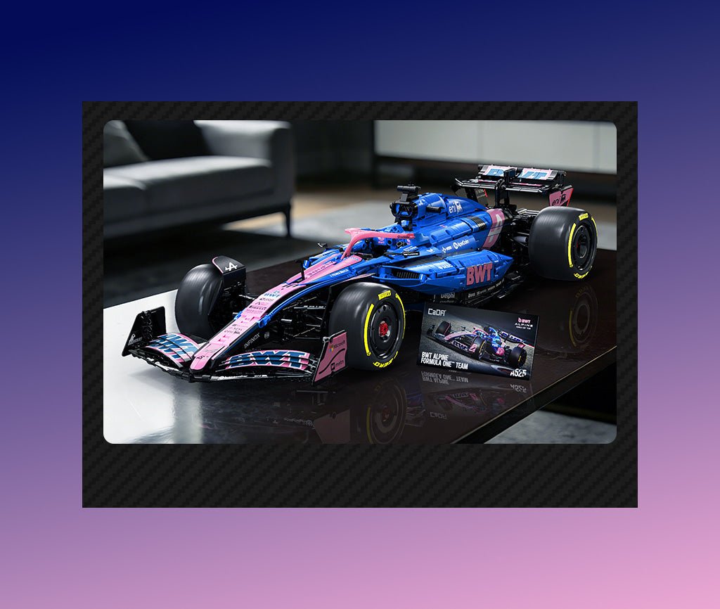 1:8 BWT Alpine F1 Team A525 Racing Car - 2173 pcs - Beanie Games