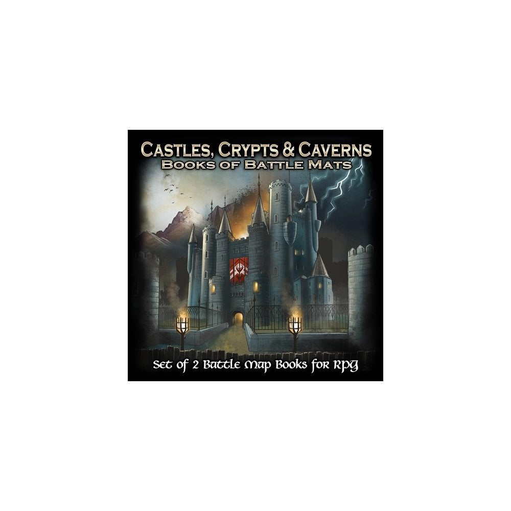 Battle Map Books: Castles Crypts and Caverns - Beanie Games