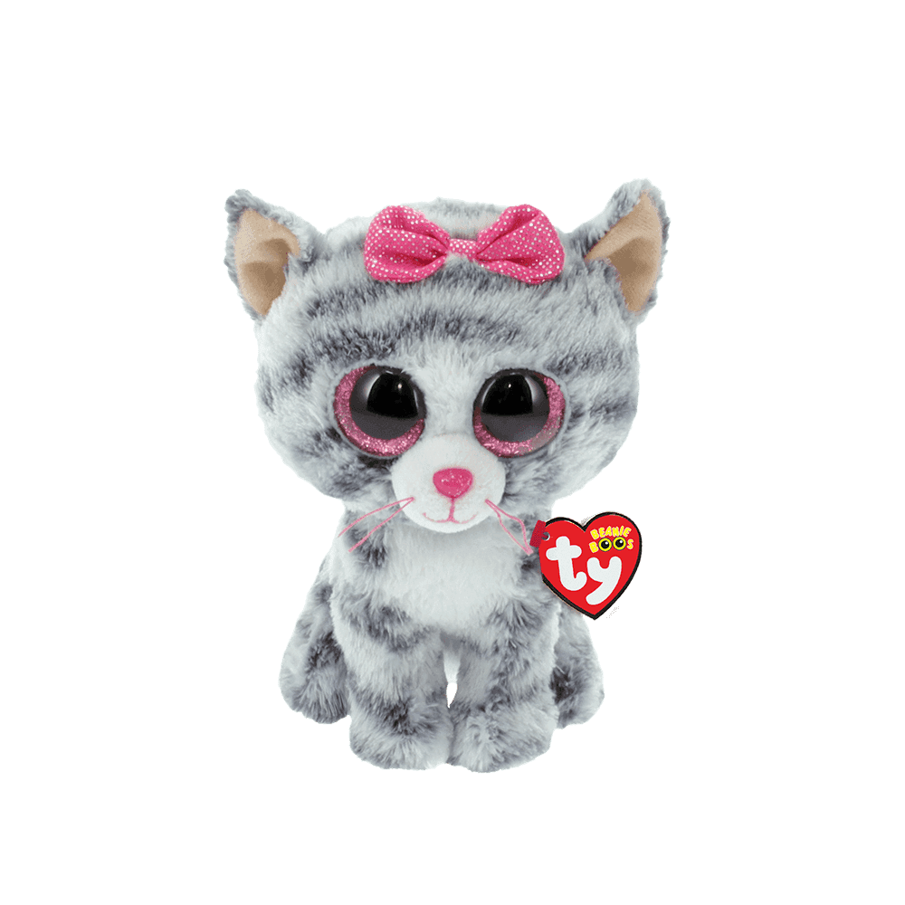 Beanie Boo: Kiki Grey Striped Cat - Beanie Games