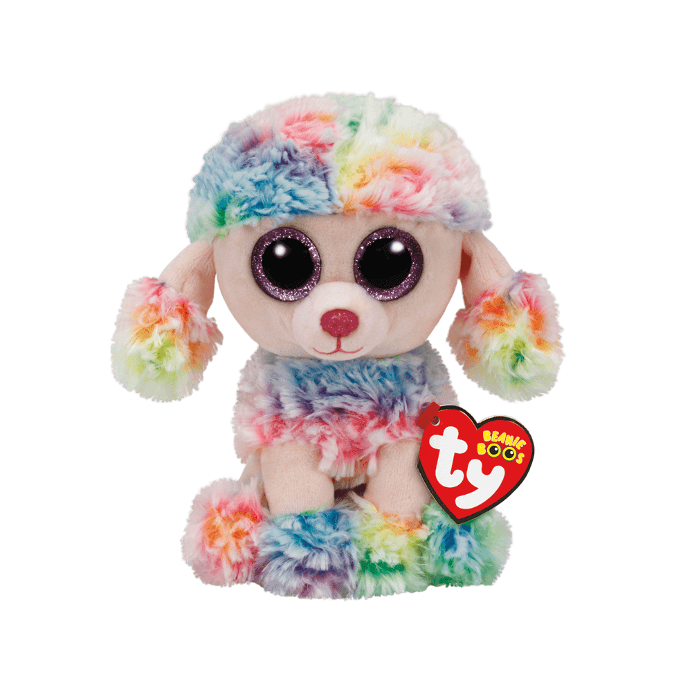 Beanie Boo: Rainbow Poodle (Regular) - Beanie Games