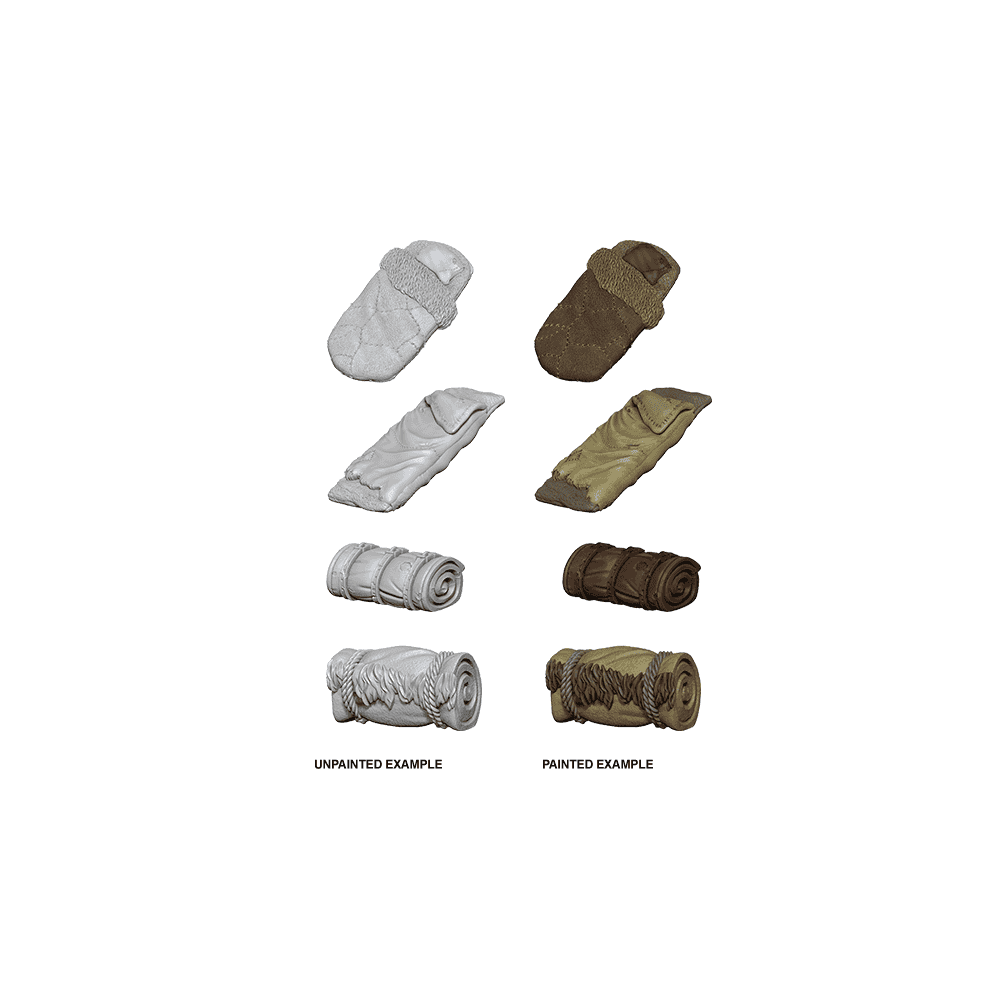 Bedrolls: WizKids Deep Cuts Unpainted Miniatures (W10) - Beanie Games