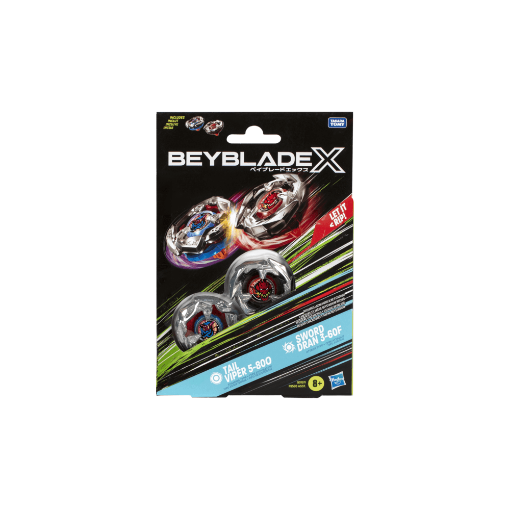 Beyblade X Dual Pack (Tail Viper & Sword Dran) - Beanie Games
