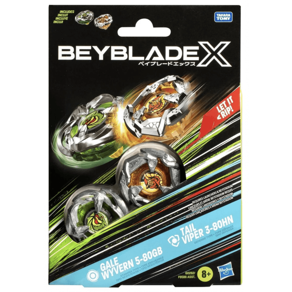 Hasbro - Beyblade X Gale Wyvern Tail Viper - Beanie Games – Beanie