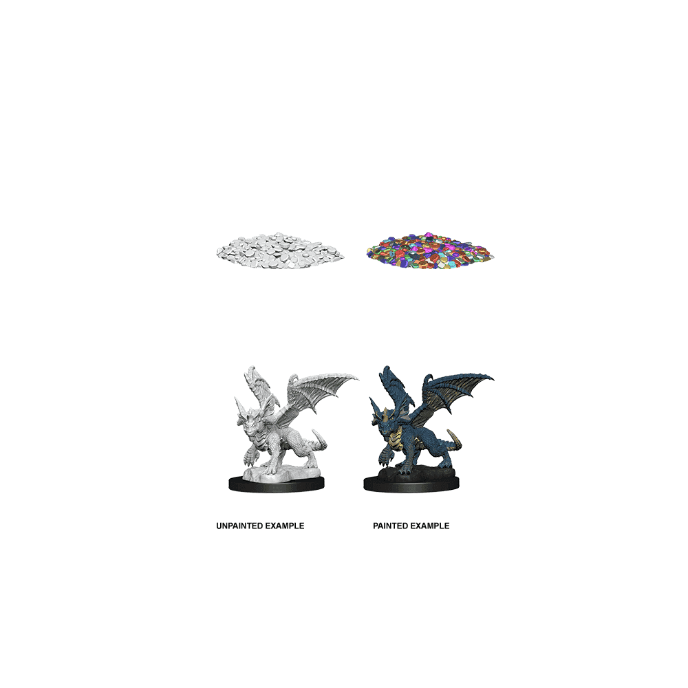 Blue Dragon Wyrmling: D&D Nolzur's Marvelous Unpainted Miniatures (W10) - Beanie Games