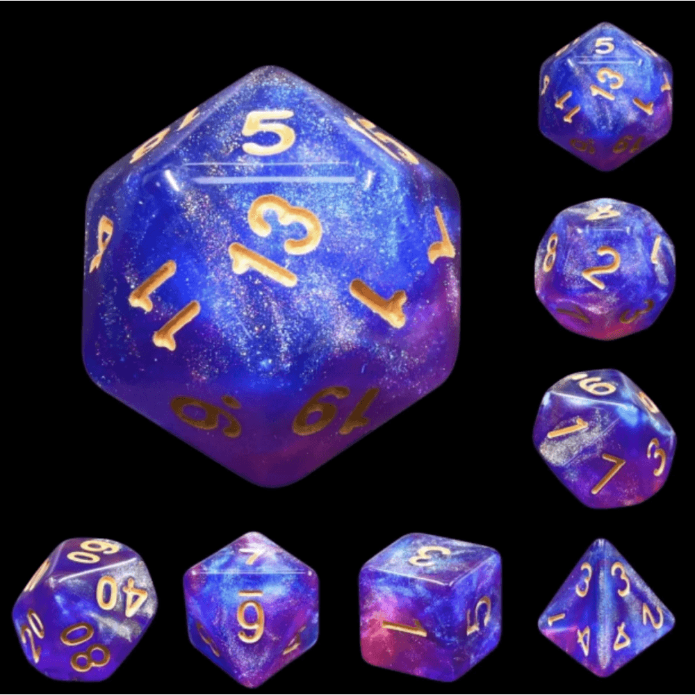 Blue Enchantress RPG Dice Set - Beanie Games