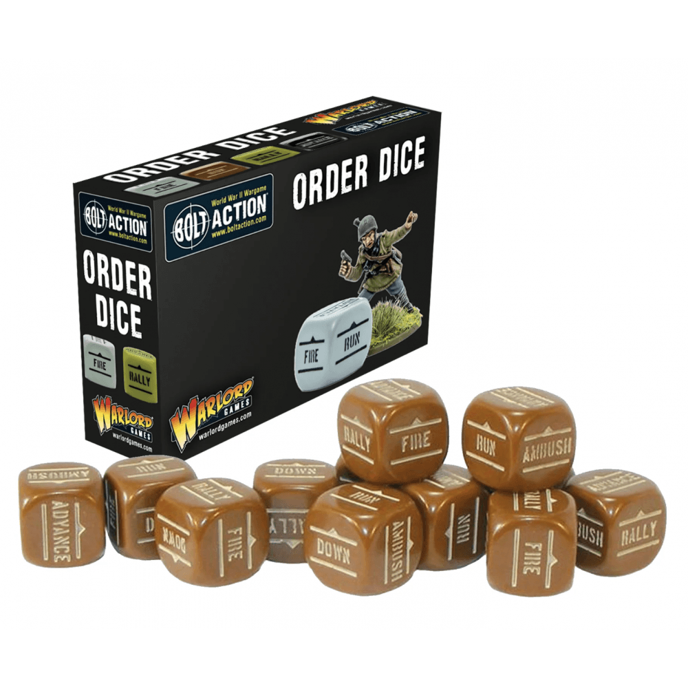 Bolt Action: Orders Dice Pack - Brown