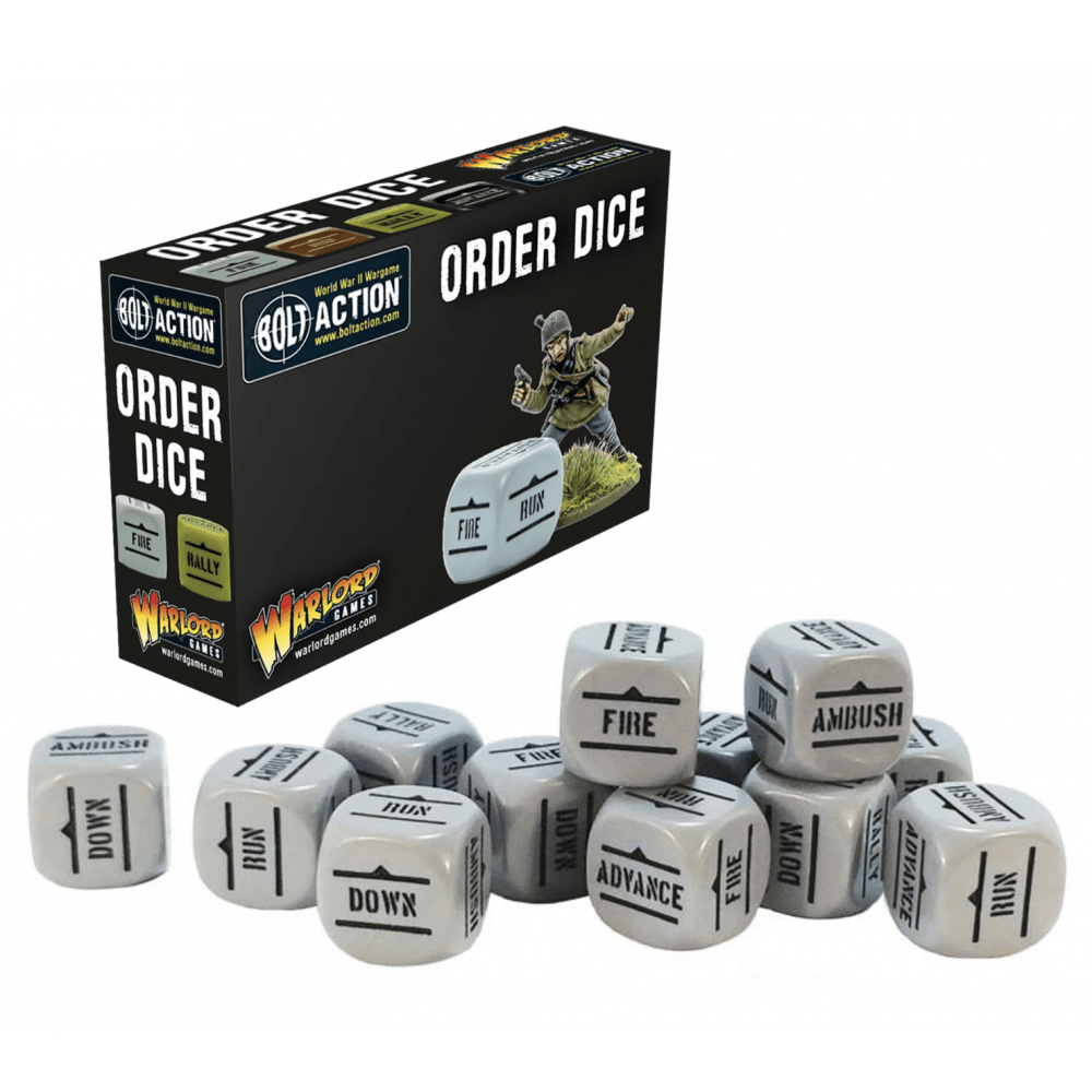 Bolt Action: Orders Dice Pack - Grey