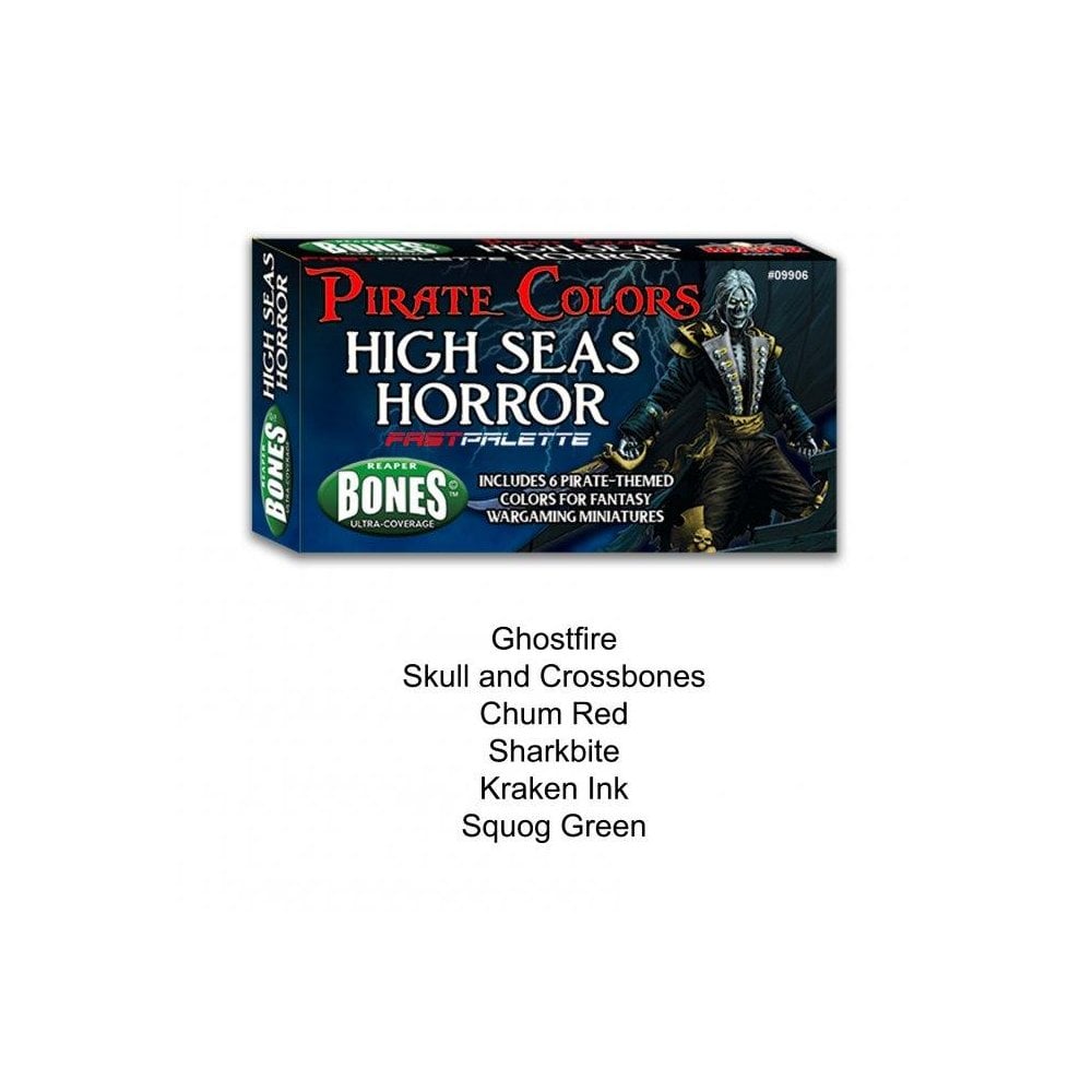 Bones Ultra - Coverage: Pirate Colours High Seas Horror Fast Palette Paint Set - Beanie Games