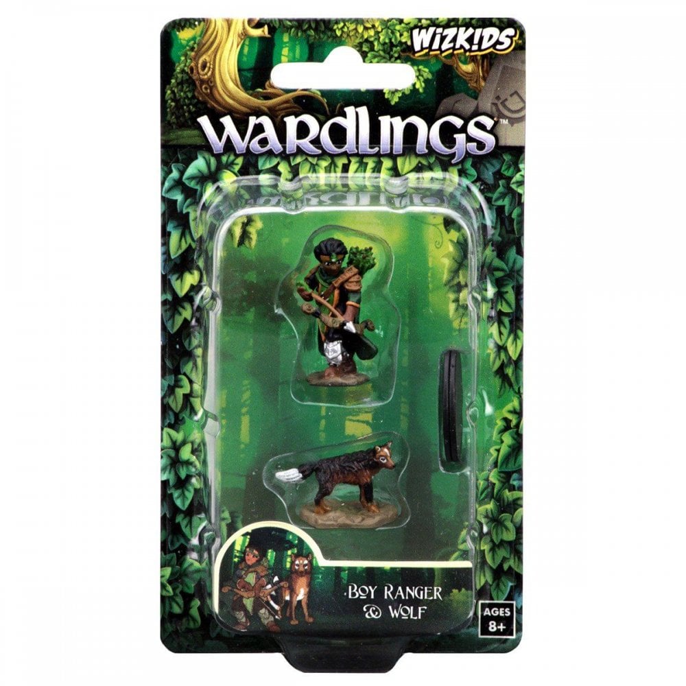 Boy Ranger & Wolf: WizKids Wardlings Miniatures - Beanie Games
