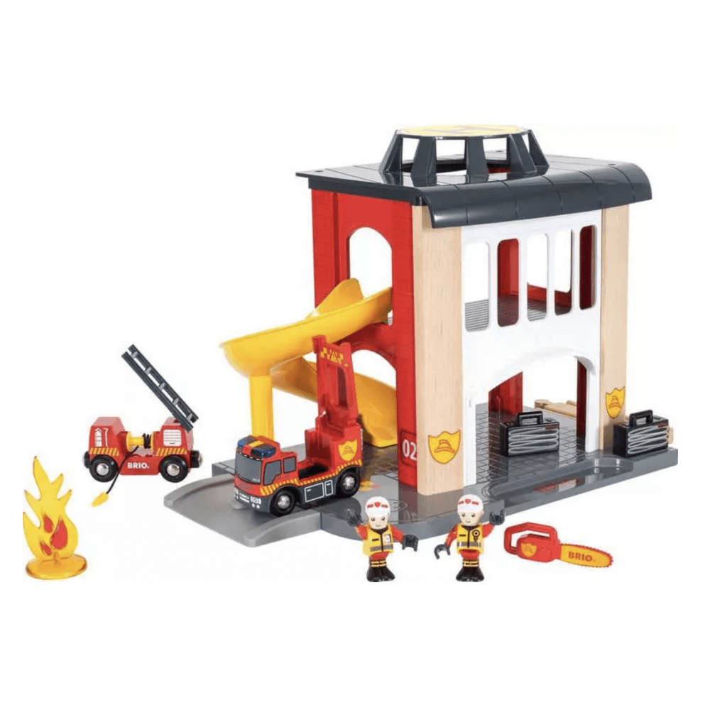 BRIO World Central Fire Station - Beanie Games