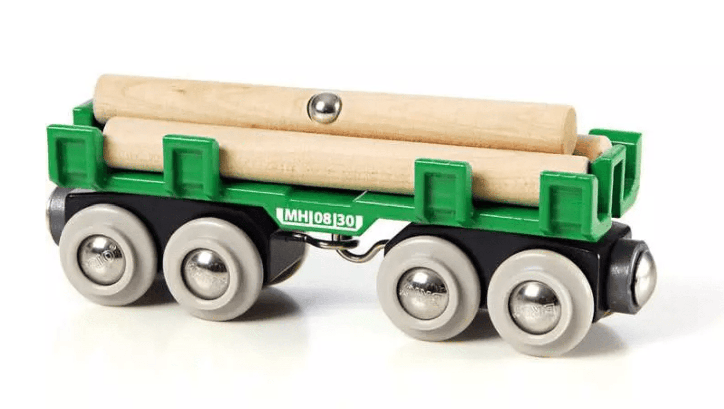 BRIO World Lumber Loading Wagon. - Beanie Games