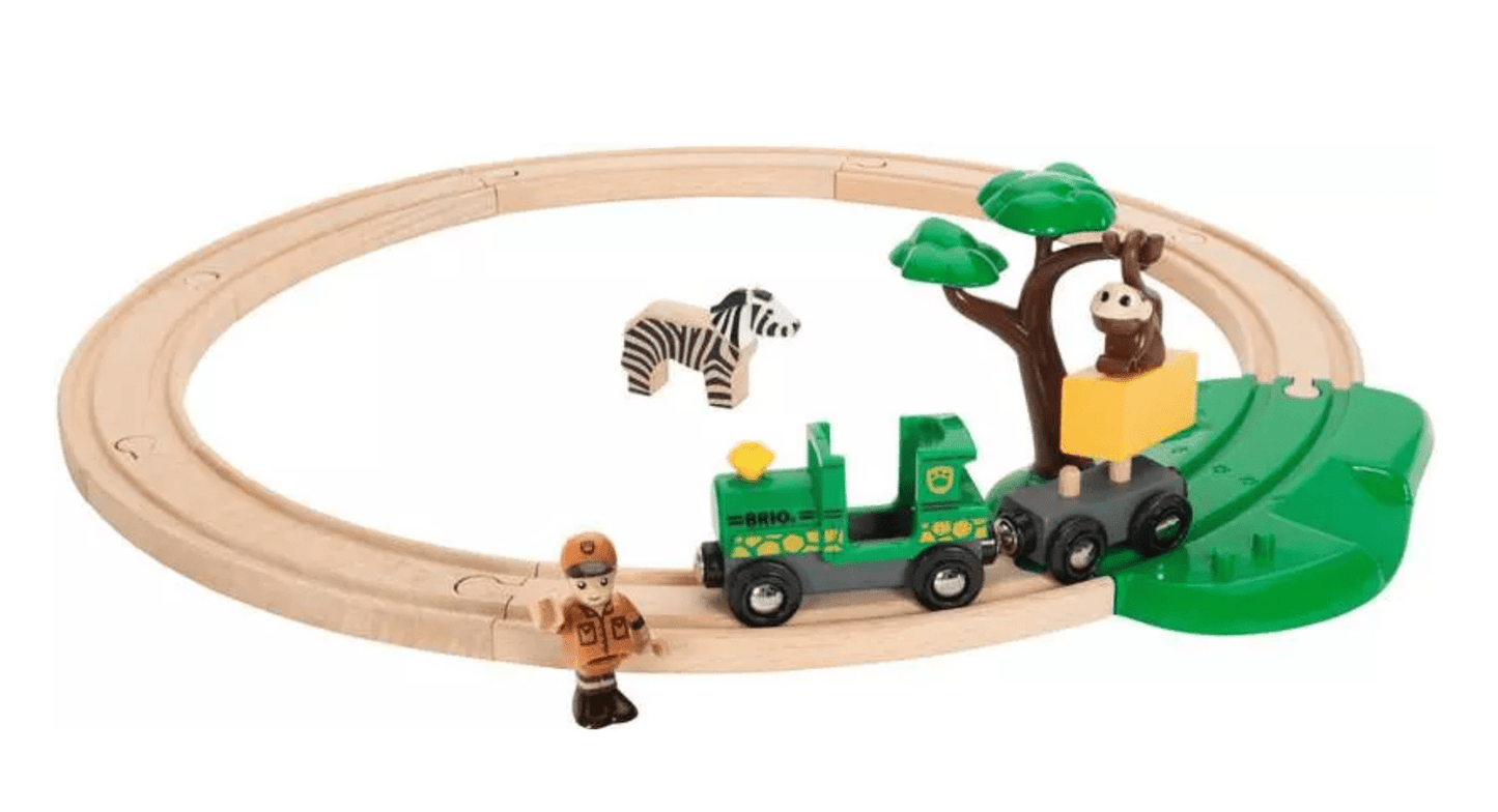 BRIO World Railway Set Safari - Beanie Games