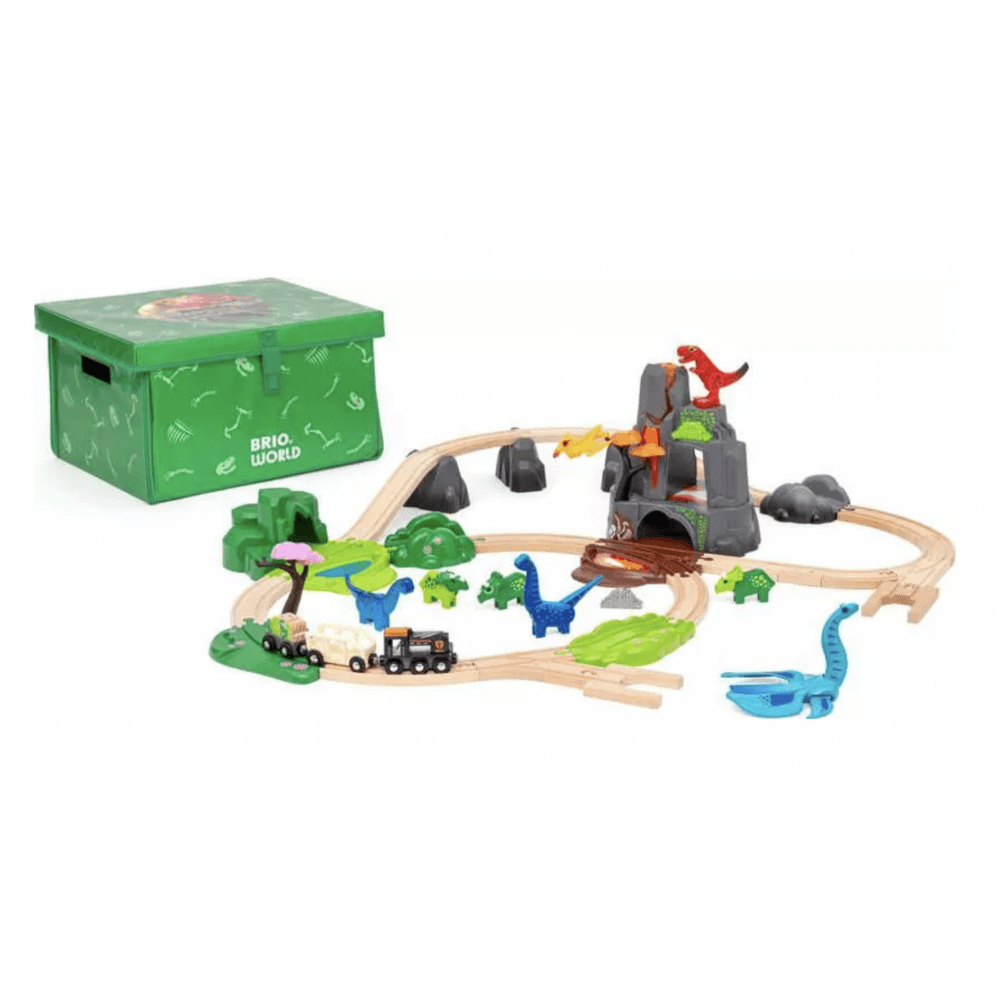 BRIO World Train Set Dinosaur Deluxe Set - Beanie Games