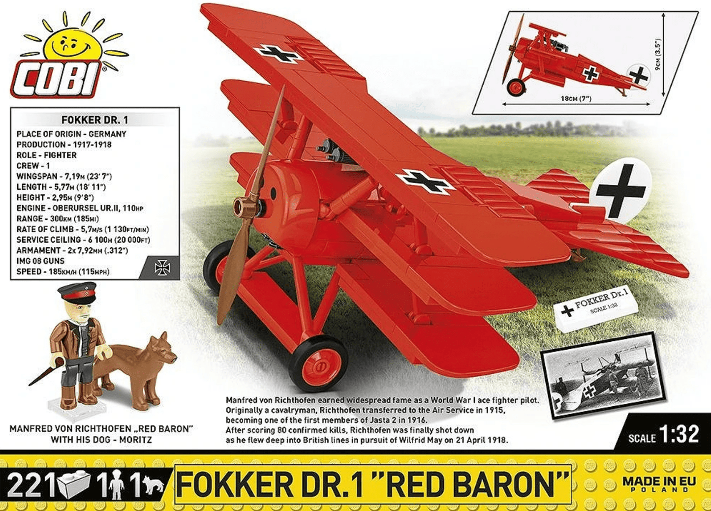 Cobi - Fokker Dr.1 Red Baron - Beanie Games