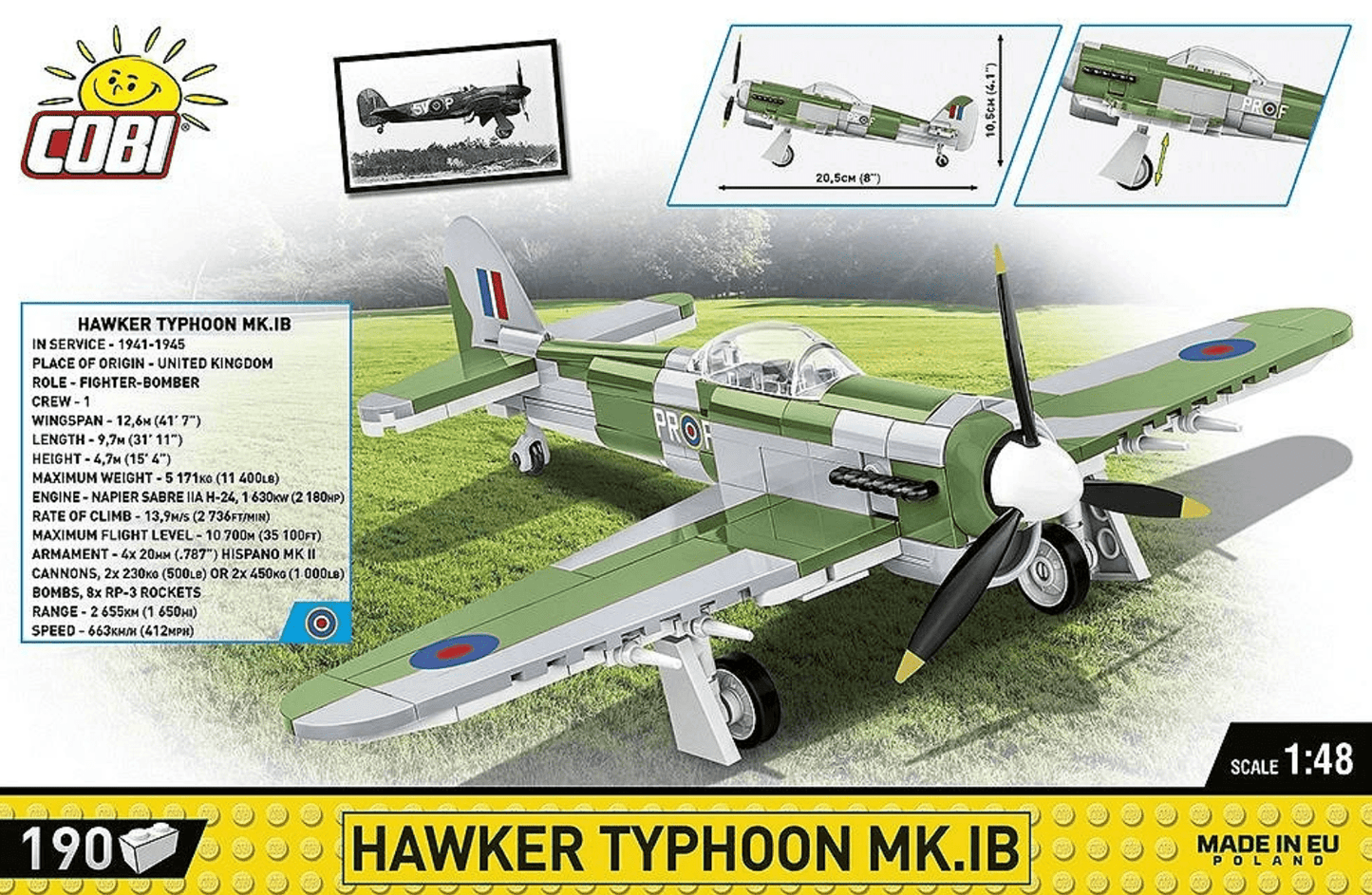 Cobi - Hawker Typhoon Mk.1B - Beanie Games