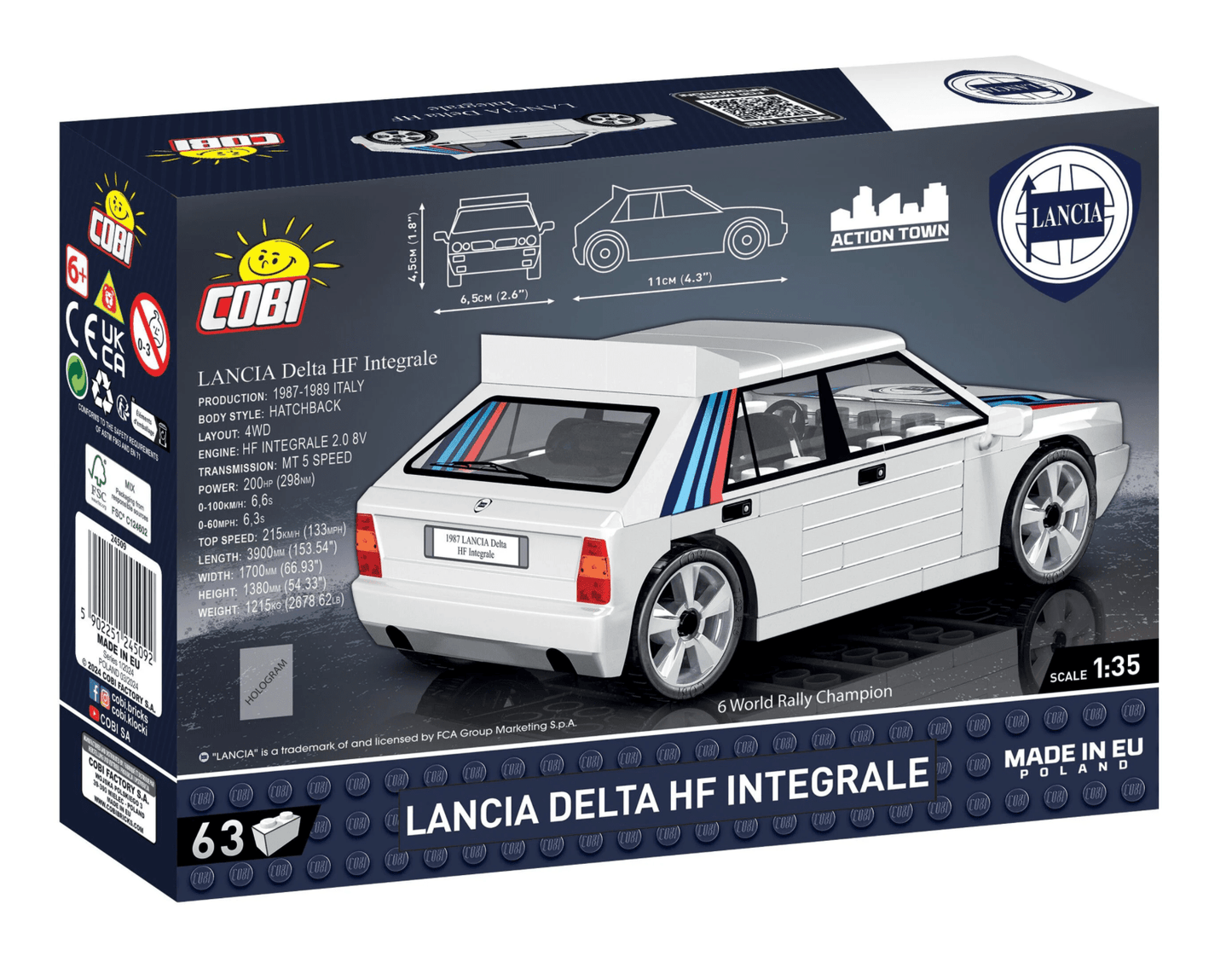 Cobi - Lancia Delta HF Integrale - Beanie Games