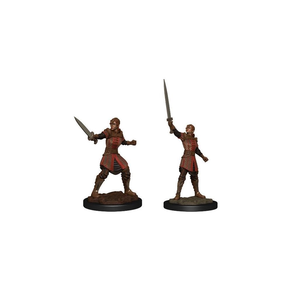 Critical Role: Unpainted Miniatures Human Dwendalian Empire Fighter Female - Beanie Games