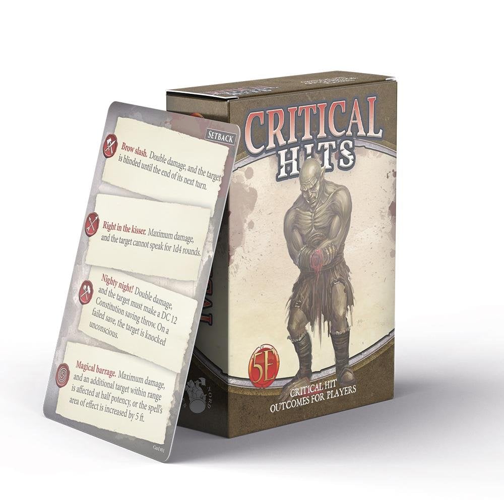 D&D Game Master's Toolbox: Critical Hit Deck For Players (5E) - Beanie Games
