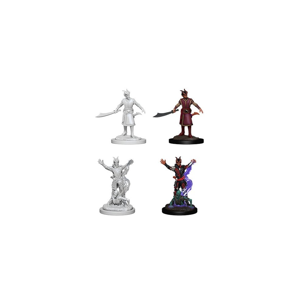 D&D Nolzurs Marvelous Miniatures: Male Tiefling Warlock - Wave 6 - Beanie Games