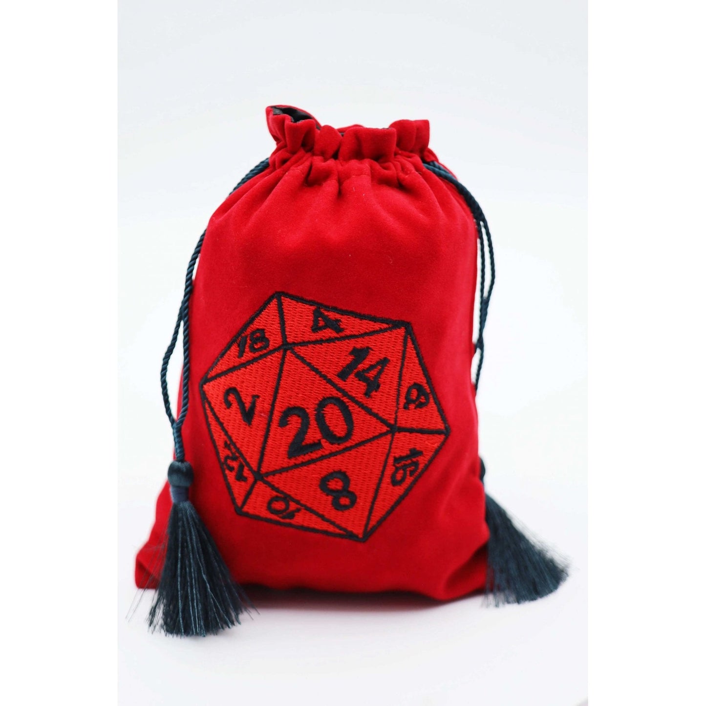 Dice Bag - Red D20 - Beanie Games