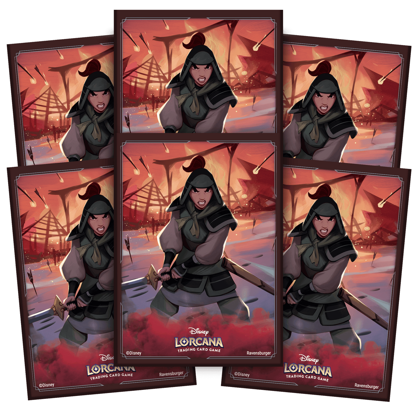 Disney Lorcana - Rise Of The Floodborn - Mulan Sleeves (65) - Beanie Games
