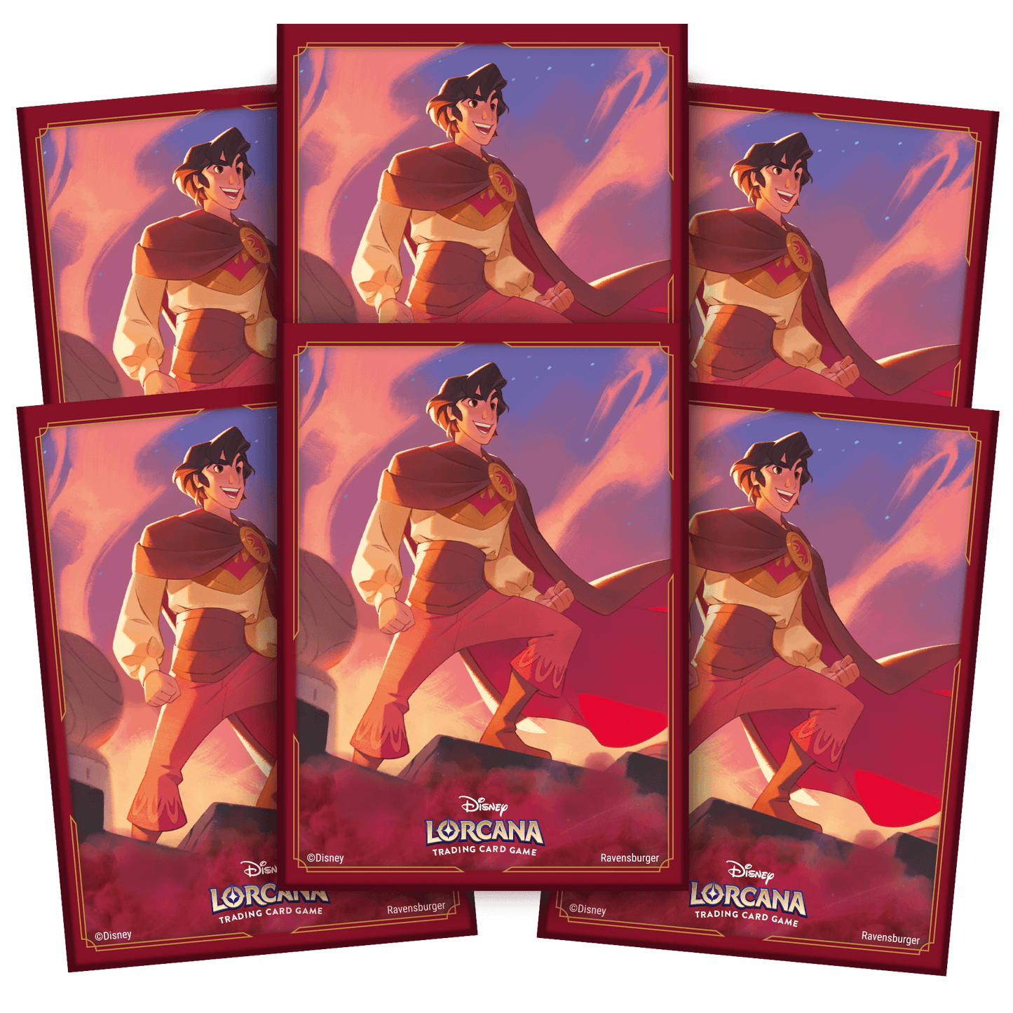 Disney Lorcana Set 5 Shimmering Skies Card Sleeves Aladdin - Beanie Games