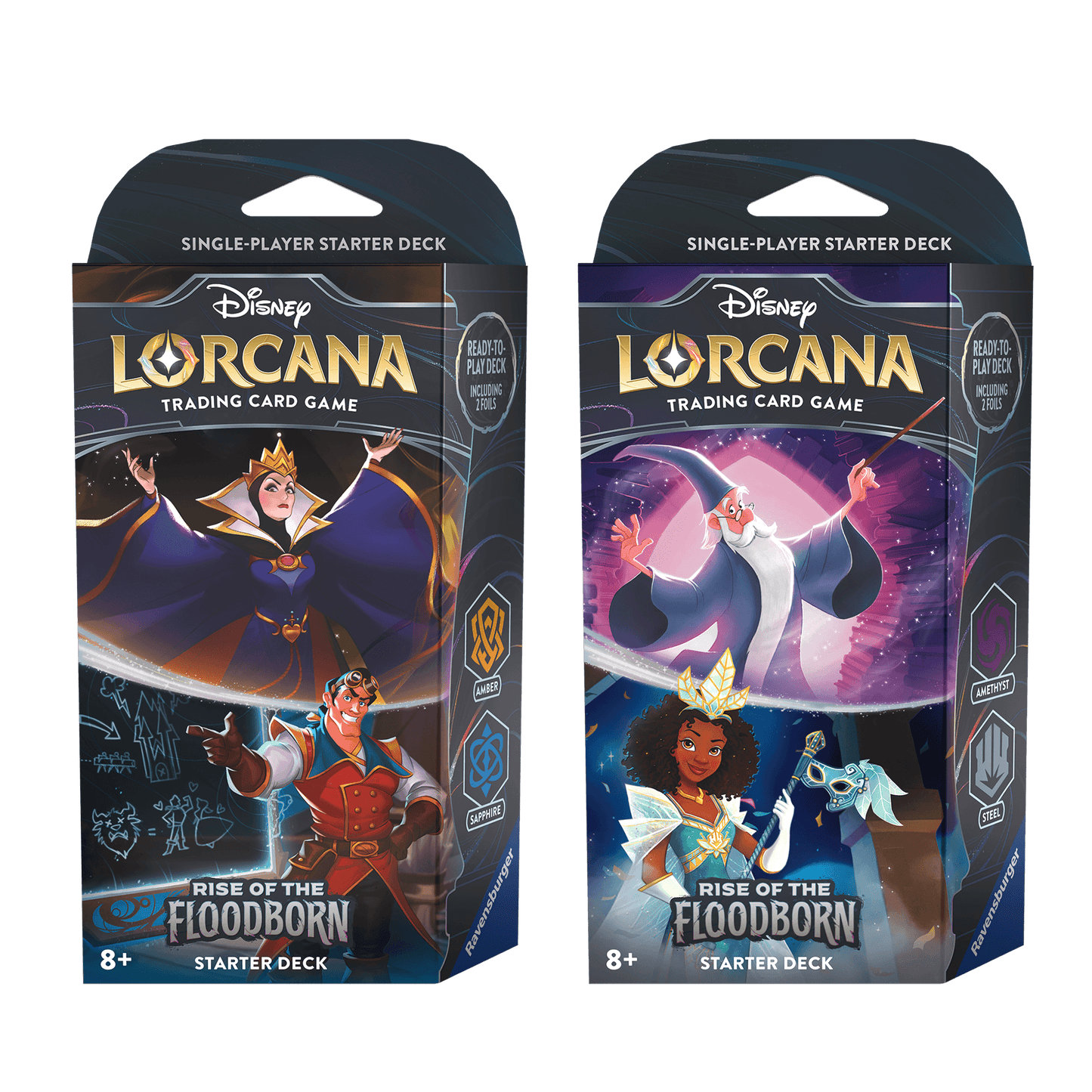 Disney Lorcana Trading Card Game - Rise Of The Floodborn Starter Deck - Beanie Games