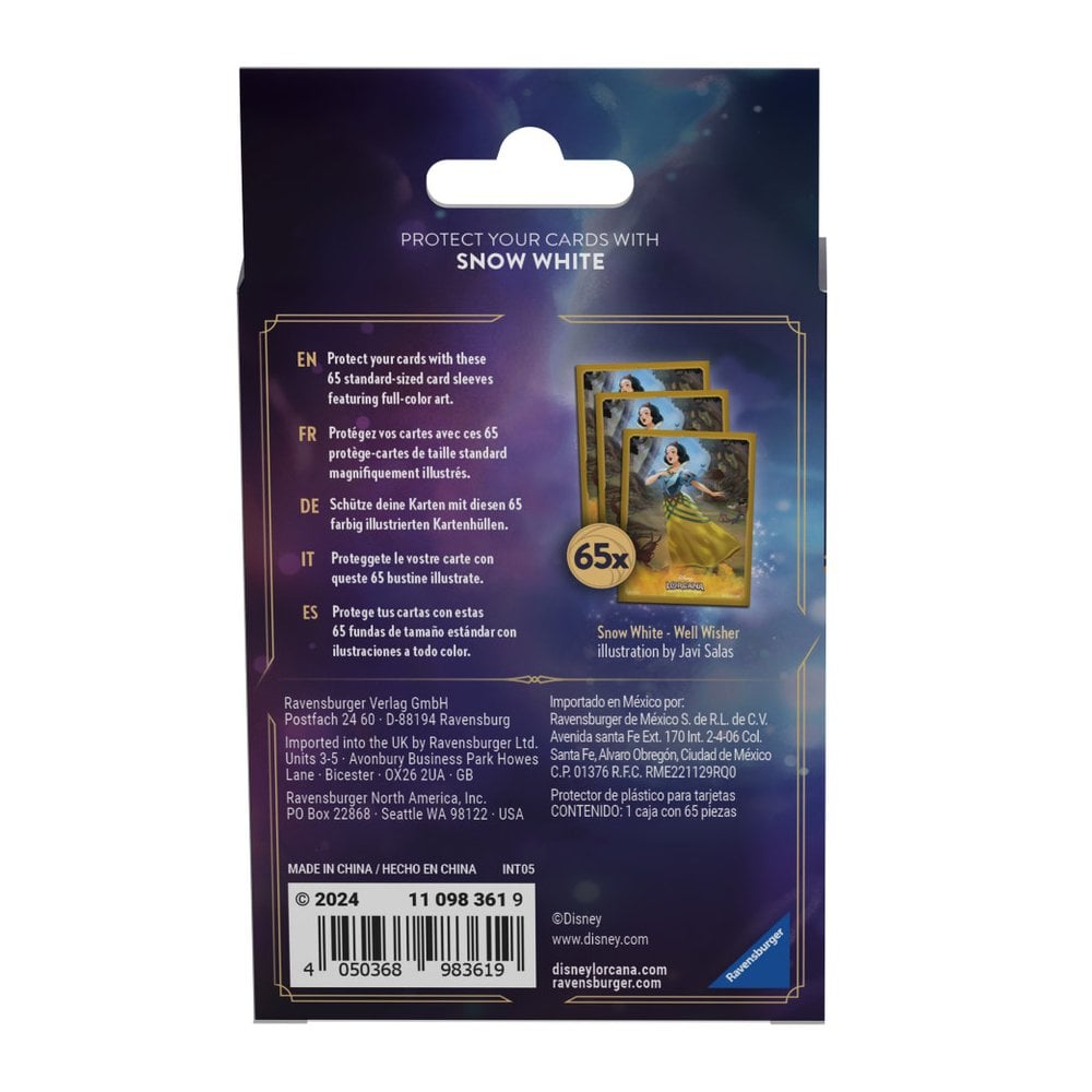 Disney Lorcana: Ursula's Return Card Sleeve Pack Snow White - Beanie Games