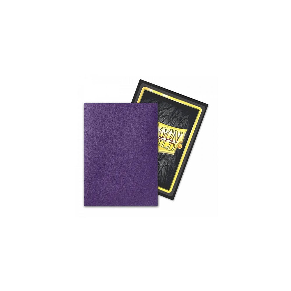 Dragon Shield - Dual Matte Art Standard Size Sleeves 100pk - Limited Edition Metallic Soul Purple - Beanie Games