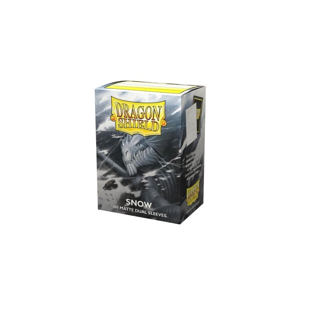 Dragon Shield - Dual Matte Standard Size Sleeves (100) - Snow - Beanie Games