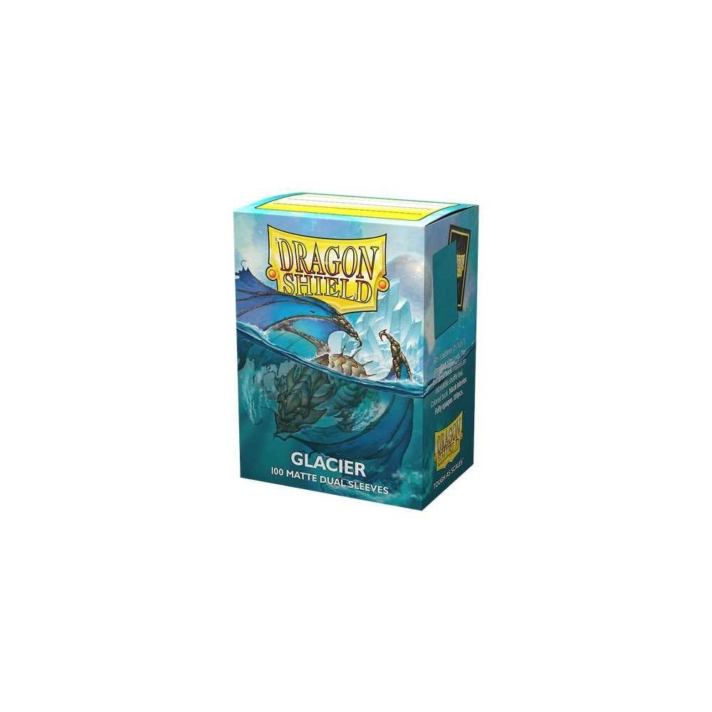 Dragon Shield - Dual Matte Standard Size Sleeves - Glacier Miniom (100) - Beanie Games