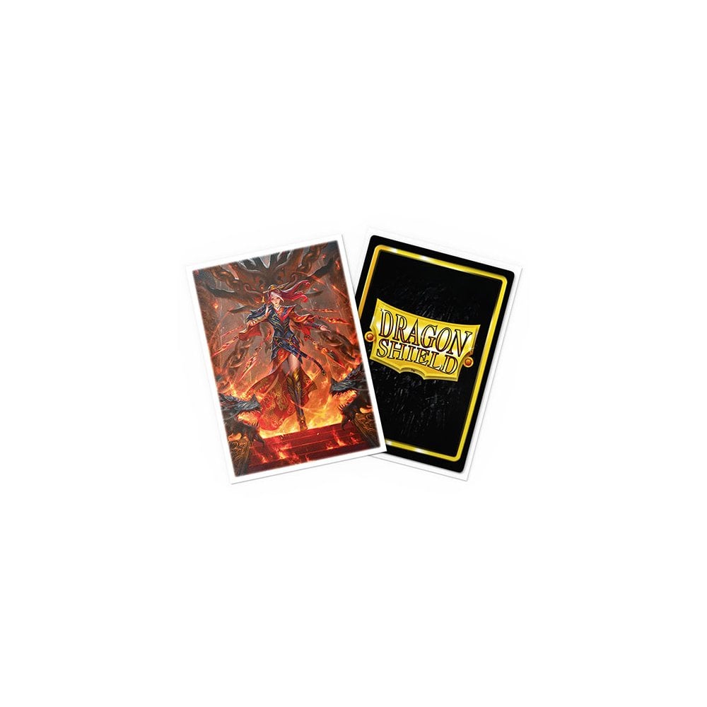 Dragon Shield - Matte Standard Size Sleeves 100pk - Flesh & Blood Cindra - Beanie Games