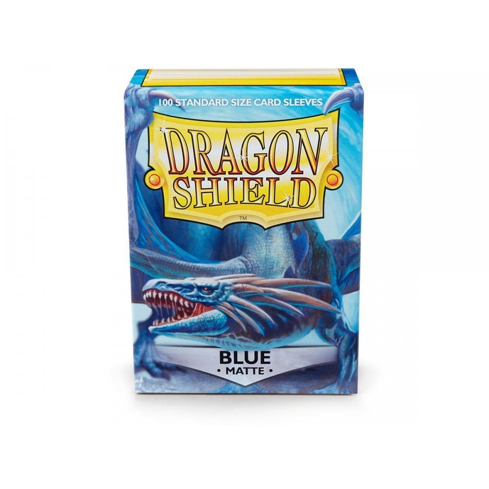 Dragon Shield Standard Matte Blue Sleeves (100) - Beanie Games