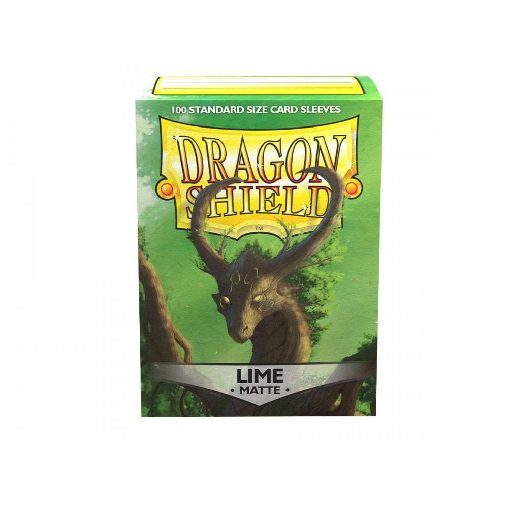 Dragon Shield Standard Matte Lime Sleeves (100) - Beanie Games
