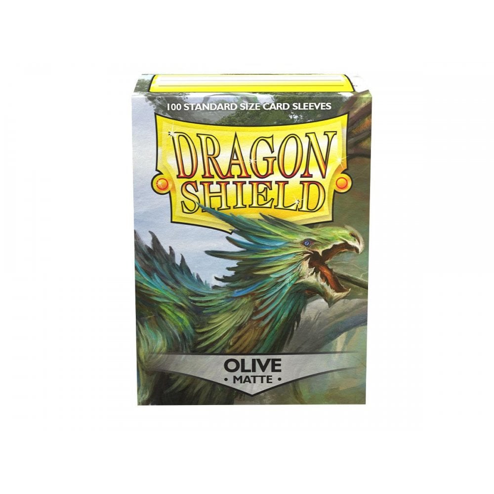 Dragon Shield Standard Matte Olive Sleeves (100) - Beanie Games