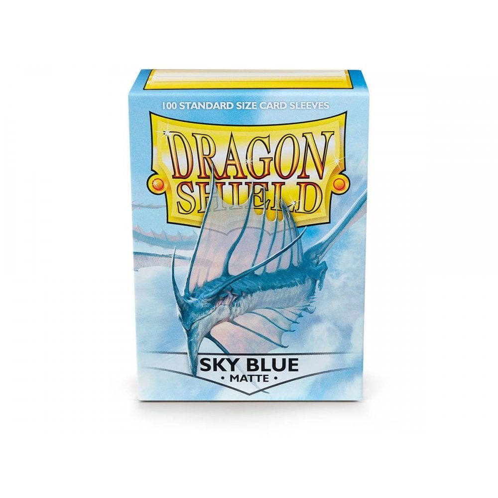 Dragon Shield Standard Matte Sky Blue Sleeves (100) - Beanie Games