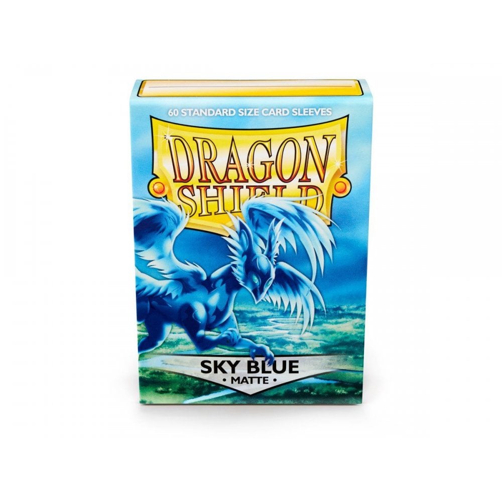 Dragon Shield Standard Matte Sky Blue Sleeves (60) - Beanie Games