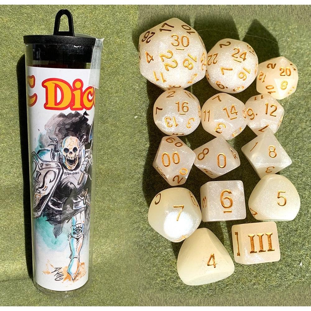 Dungeon Crawl Classics RPG: Skeleton Saint Dice - Beanie Games