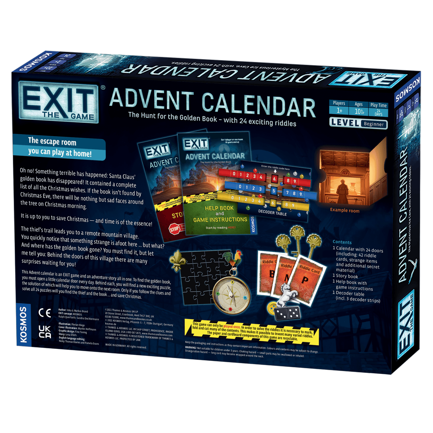 Exit: Advent Calendar The Hunt for the Golden Book - Beanie Games