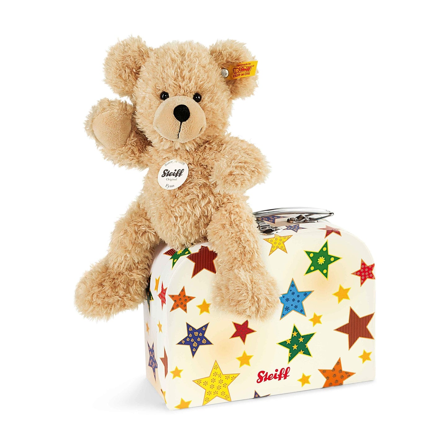 Fynn Teddy bear in starry suitcase - Beanie Games