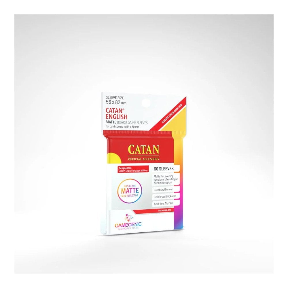 Gamegenic MATTE Catan Sized Sleeves (50 ct.) - Beanie Games