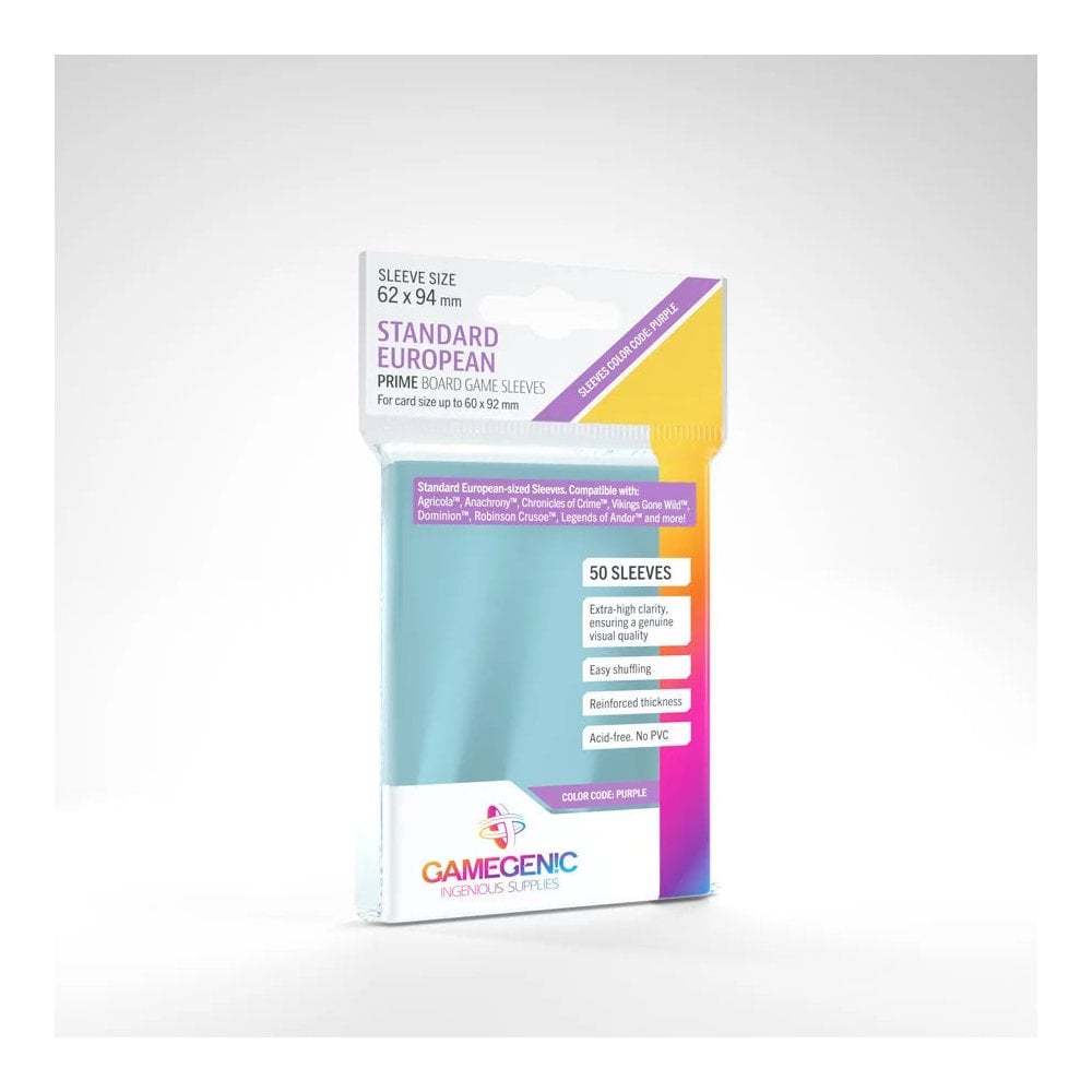 Gamegenic PRIME Standard European Sized Sleeves (50 ct.) - Beanie Games