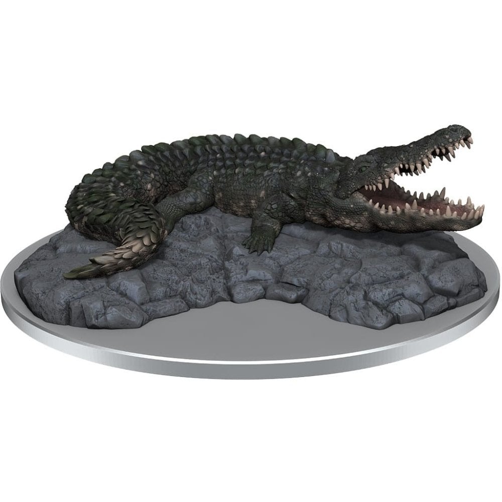 Giant Crocodile: WizKids Deep Cuts Unpainted Miniatures (W21) - Beanie Games