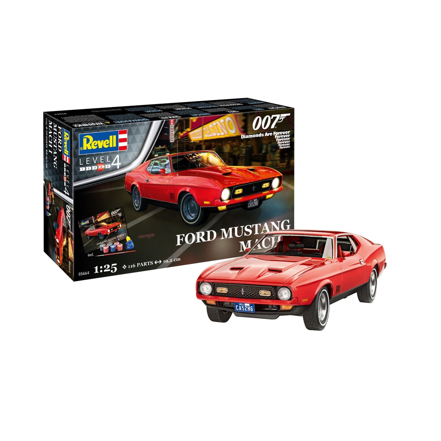 Gift Set - Ford Mustang Mach 1 (James Bond 007) "Diamonds Are Forever" - Beanie Games