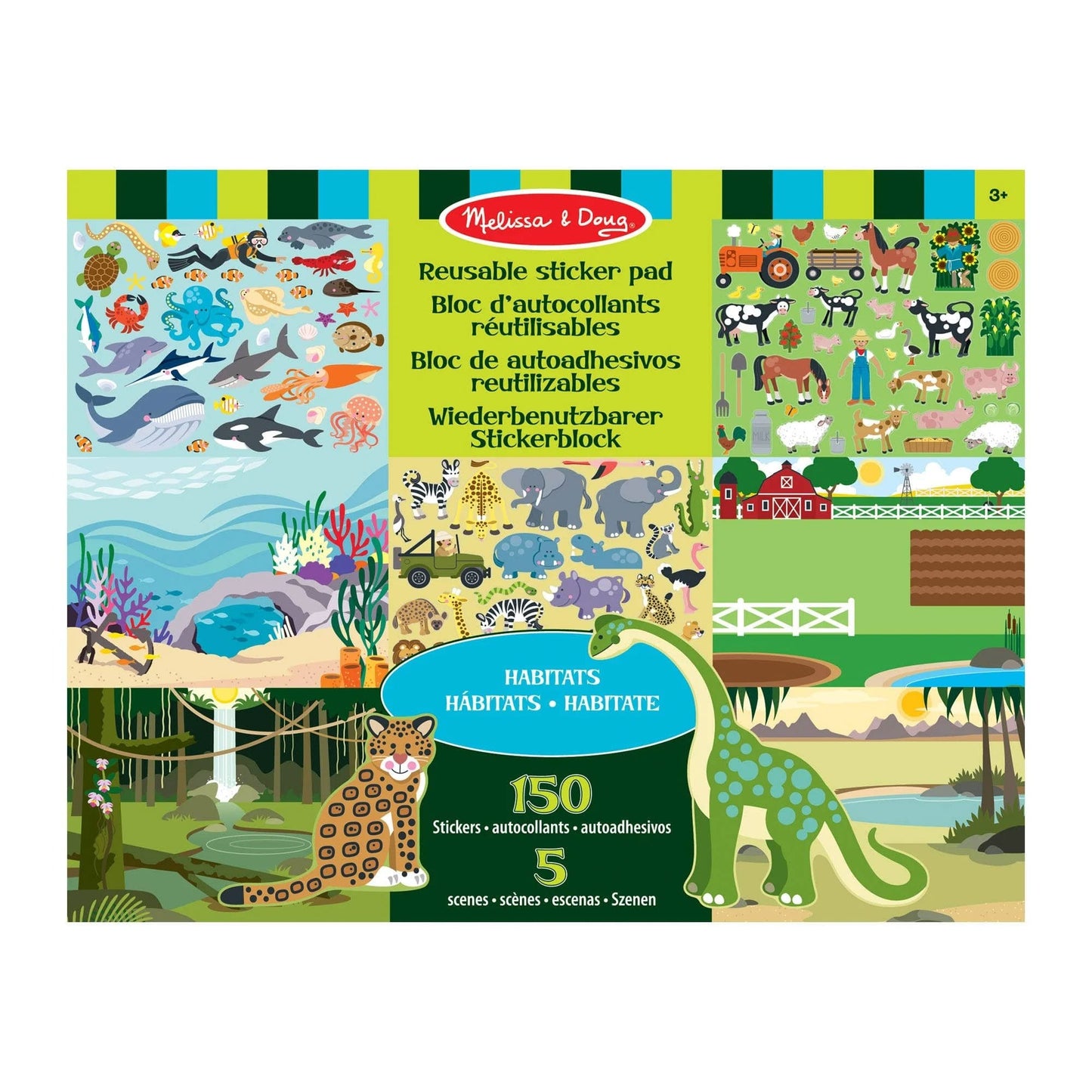 Habitats - Reusable Sticker Pad - Beanie Games