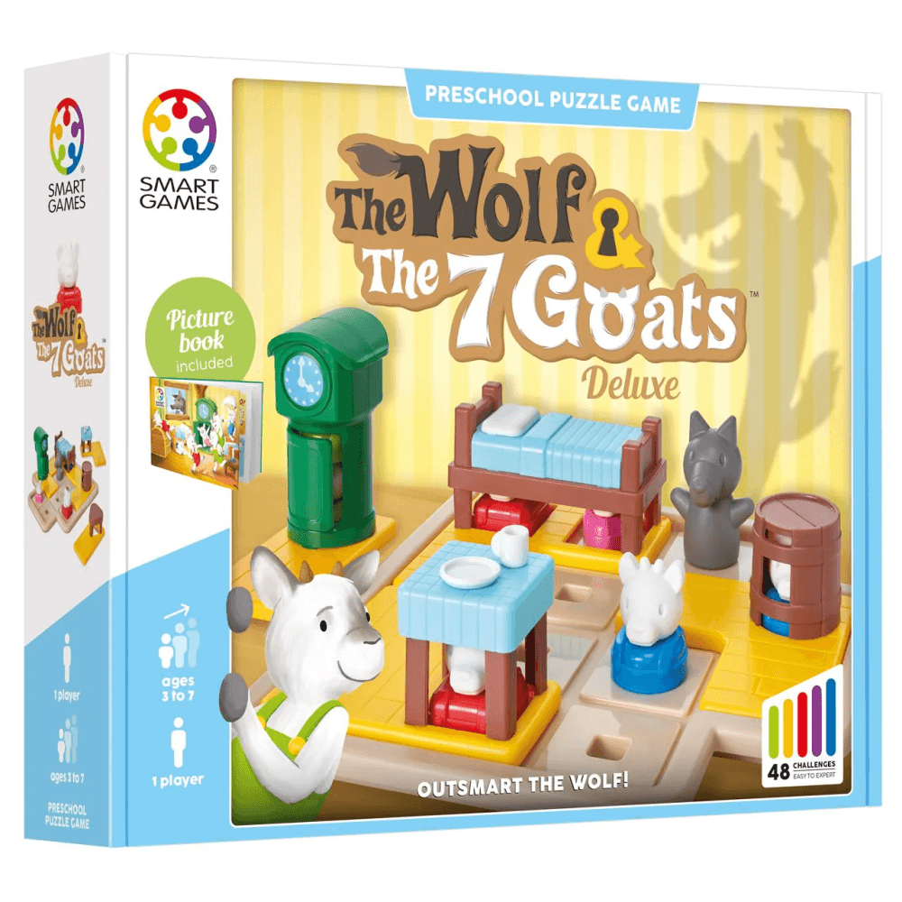 Hide & Seek Deluxe: The Wolf & 7 Young Goats Deluxe - Beanie Games