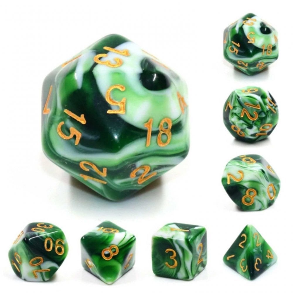 Jadeite RPG Dice Set - Beanie Games