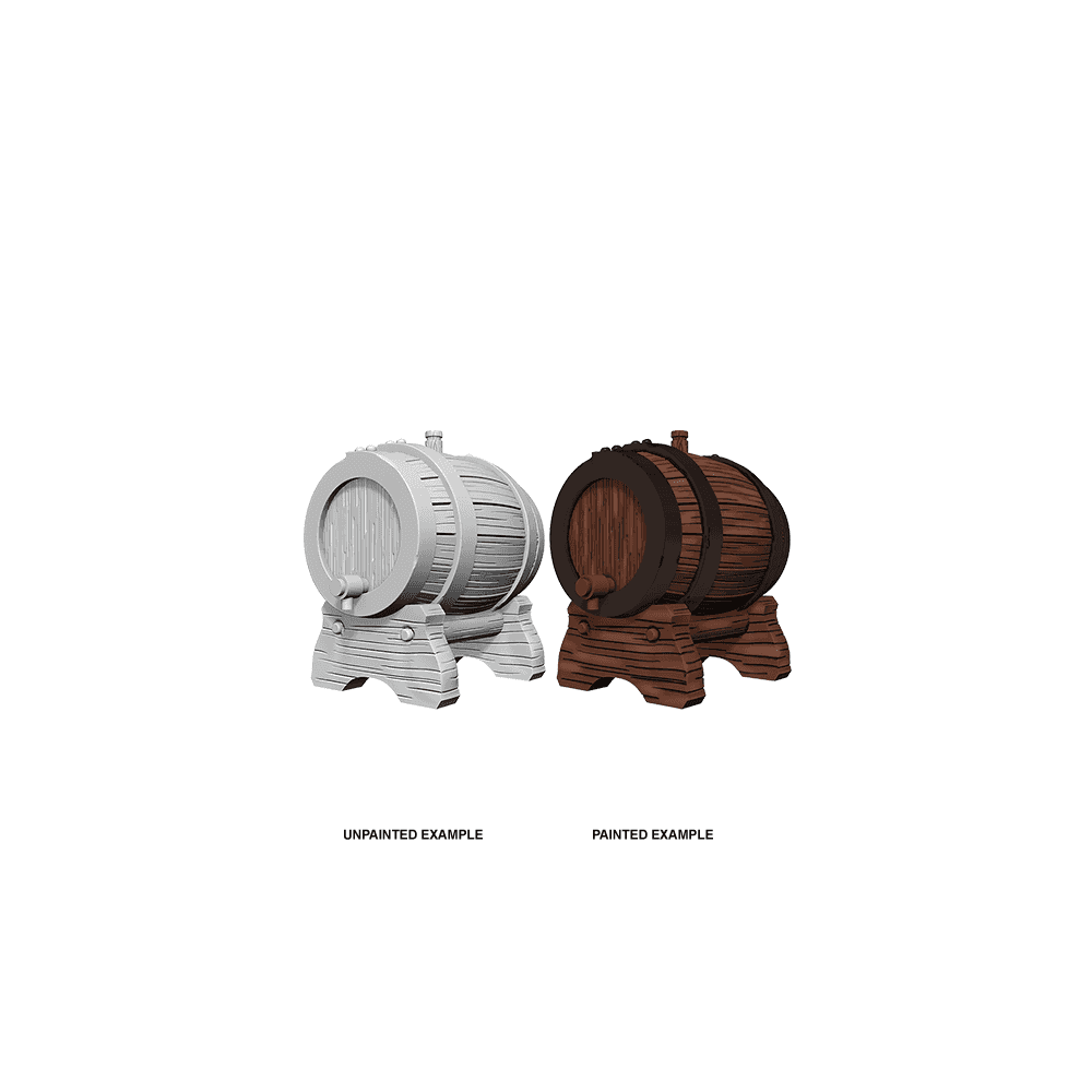 Keg Barrels: WizKids Unpainted Miniatures (W2) - Beanie Games