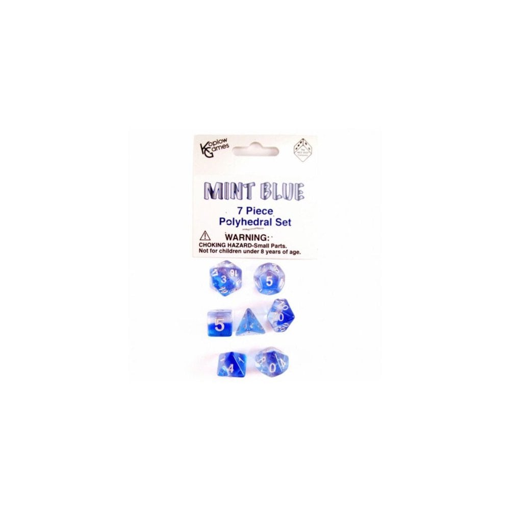 Koplow Mint Blue Dice Set - Beanie Games