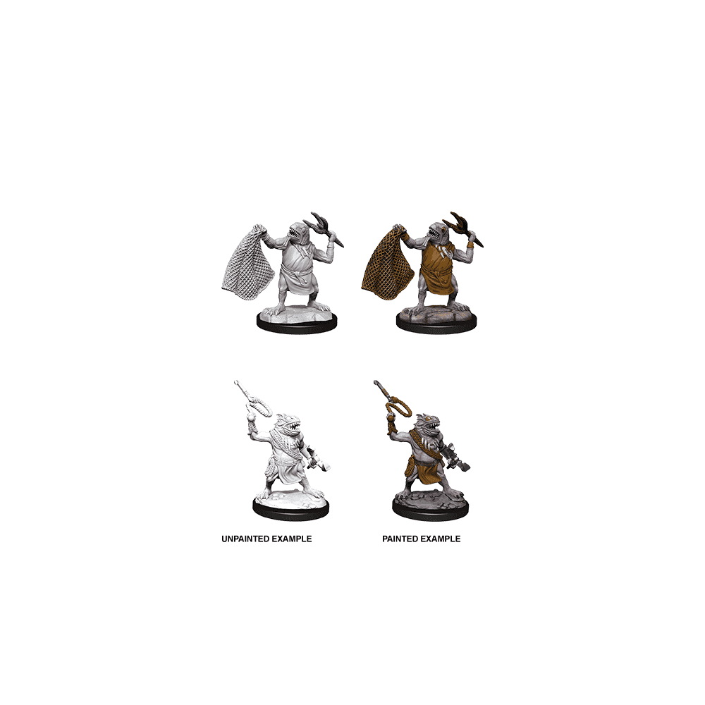 Kuo - Toa & Kuo - Toa Whip: D&D Nolzur's Marvelous Unpainted Miniatures (W14) - Beanie Games